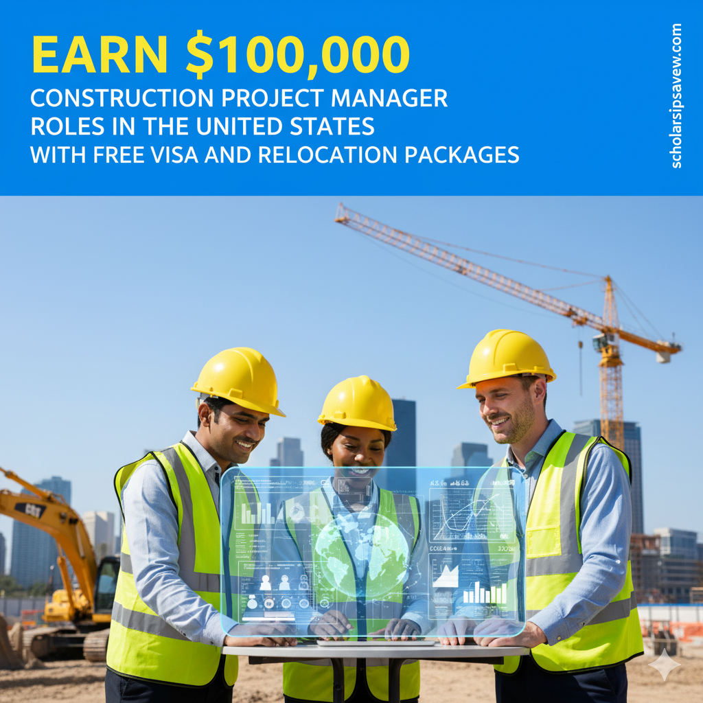$100,000 Construction Project Manager Jobs in the United States with Free Visa and Relocation