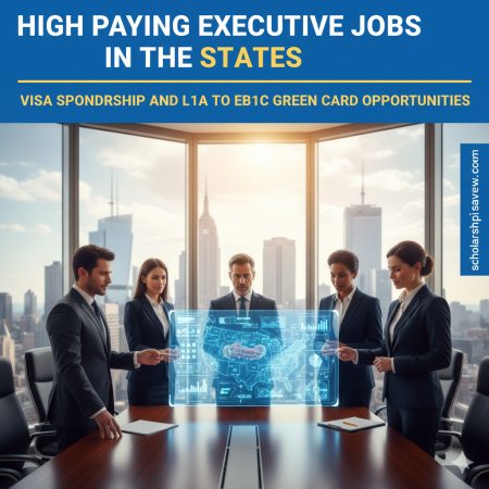 High-Paying Executive Jobs in the United States with Visa Sponsorship and L1A to EB1C Green Card Opportunities